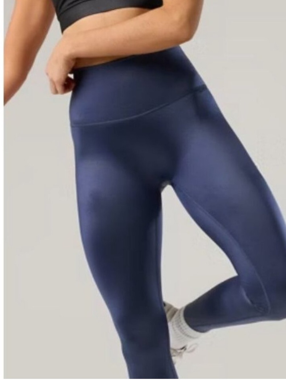Aerie High-Rise Navy Active Leggings for Women Size XL Long